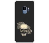 Funda compatible con Samsung Galaxy S9 - tatoo calavera dotwork