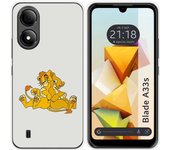 Funda Silicona para Zte Blade A33s diseño Leones Dibujos