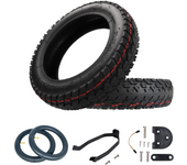 Kit 10 Pulgadas Offroad Todoterreno Patinete Eléctrico Xiaomi M365 / Pro 2 / 1S / Essential / Mi Scooter 3 Lite / Cecotec Bongo Serie A con Válvula - Cubiertas Neumáticos 10x2-6.1 con Cámara de Aire