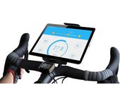 Antber Soporte Tablet Bici estatica Compatible con iPad Bicicleta Ejercicios Gym Spinning valido para Cualquier Manillar