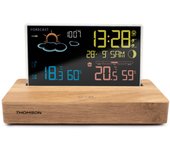 Thomson Reloj Despertador y Estación Meteorológica con sonda inalámbrica CT610