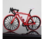 Mini 1:10 Alloy Bicycle Model Alloy Finger Mountain Bike Magic Racing Simulation Adult Collection Bend Road Toys Gift for Kids