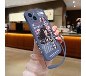 Game Demon Slayer Japan Phone Case for Oneplus Nord 3 2 9R 9 8T 8 7 7T Pro 6 5G Liquid Silicone Cover with Hand Strap
