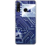 Tumundosmartphone Funda Gel Tpu para Huawei P30 Lite diseño Circuito Dibujos