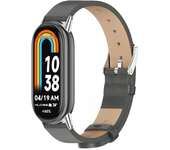 Fashion Leather Watch Strap For Xiaomi Mi Band 9 / 8 Bracelet Replacement Wristband Miband 9 NFC Correa Smart Mi Band 8 Straps