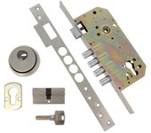 Cerradura 100 a/cromo mate amig