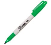 SHARPIE C/12 ROTULADOR SHARPIE PUNTA FINA VERDE PERMANENTE