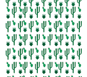 Papel Pintado Floral Catus Blanco