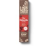 Lovechock - Barrita de Chocolate Negro 82% - Ecológico, sin azúcar refinada, sin gluten y sin lácteos