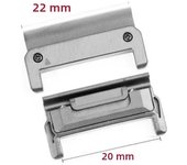 2PCS for Garmin Tactix 7Pro Fenix 7X 6X 7 5 6 Pro Watchband Adapters Easyfit Buckle Connectors Watch Connector 3HR Metal Adapter
