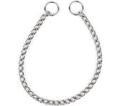 Collar de estrangulación para perros | Collar de cadena de metal para perros y collar antitirones para perros | Collar deslizante para perros que entrenan sin tirones | Collares de cadena resistentes para perros de distintas razas