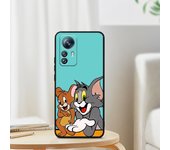 Cartoon Toms Jerry For Xiaomi Redmi Note 12 12S Turbo 11 11T 11S 10 10S 9 8 8T 7 Pro Plus 5G Black Phone Case Cover
