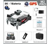 New M2 Pro GPS Drone with 8K 4K HD Camera Obstacle Avoidance RC Dron WiFi FPV Brushless Foldable RC Quadcopter Toys Gifts 4DRC