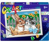 RAVENSBURGER CREART KIT PINTURA AMIGOS EN LA CESTA, 23943, TIENDA CON LICENCIA OFICIAL