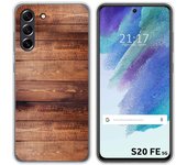 Funda Silicona para Samsung Galaxy S21 FE 5G diseño Madera 02 Dibujos