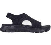 Sandalias Skechers Flex Appeal 4,0 para mujer en color negro