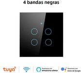 Tuya Wifi Smart Touch Light EU Switch Wireless Remote LED Light Switches No Neutral Wire Required 1-4 Gang Alexa Google Home