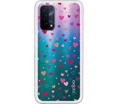 Funda original compatible con Oppo A54 5G / A74 5G - Corazoncitos de colores