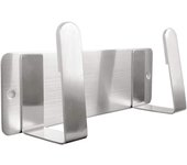 Soporte para tapa de olla, soporte para tapa de olla de montaje en pared de acero inoxidable 304, adhesivo 3M (plateado)