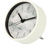 Fisura - Reloj despertador analógico. Despertador sin tic-tac. Despertador de metal de 11 cm de diámetro. Variedad de modelos.
