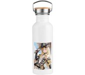 MERCHANDMANIA BIDON 750 ML ACERO INOXIDABLE ESTILO RETRO fanart dama traviesa cute juego anime deporte deportivo botella senderismo videojuego pc