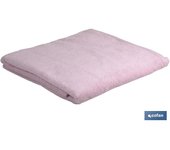 Cofan Toalla de Baño Flor Rosa Claro 100% Algodon 580 G/m² 100 X 150 Cm