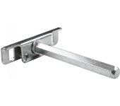 JUEGO 2 SOPORTES OCULTO ESTANTE TRITON ZINCADO (1 JGO: 2 PIEZAS C/TACOS Y TORNILLOS)