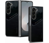 Luxury Leather Magnetic Car Many Function Case for Samsung Galaxy Z Fold 6 5 4 3 TPU Soft Frame Shockproof Protect Phone Cover