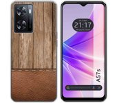 Funda Silicona para Oppo A57s diseño Madera 09 Dibujos
