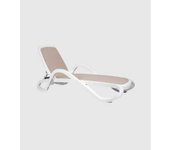 Tumbona Alfa  blanco tortora.     -EkilikuaHome
