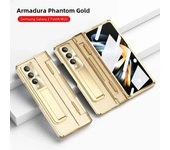 One-Piece Plating Transparent Case For Samsung Galaxy Z Fold 6 5 4 3 Z Fold 6 5G Luxury With Stand And Screen Protector Case