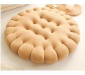 Cojín de meditación con forma de galleta, redondo, cuadrado, para silla, sala de estar, balcón, oficina, sofá, yoga, 40 cm (cuadrado, marrón claro).