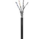 Microconnect Cable de Red S/FTP CAT6 Exterior 100m Negro - Alta Velocidad de Transferencia