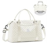 Bolsas de fin de Semana para Mujeres con bolsas de artículos de tocador, Bolsa de Lona de viaje con bolsos húmedy fundas para carritos, Bolsa de Transporte para pasar la noche, Bolsa de Lona Deportiva