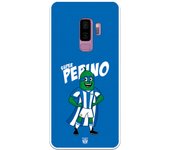 Funda original compatible con Samsung Galaxy S9 Plus - Leganes Super Pepino Fondo Azul
