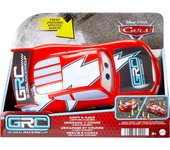 Mattel Disney Pixar Cars Global Racers Cup Rayo McQueen Derrapa y Corre, Coche de juguete con expresión competitiva en los ojos y 4 conos de papel, regalo +4 años (HXJ34)