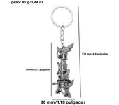 Game League of Legends Keychain LOL Jinx Cannon Weapon Model Keyring for Men Women Game Accessories Car Key Ring llaveros