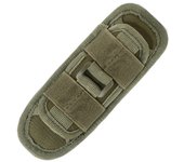 Tactical Flashlight Pouch Holster, Rotatable Holder Belt Clip Tactical Torch Carry Case with 360 Degree Carabiner Reel Clip