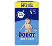 PAÑAL INFANTIL DODOT BEBE SECO VALUE TALLA 4 9-14 KG 62UNIDADES PACK
