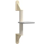 Rascador para Gatos con postes de isal color crema 73 cm