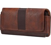 Universal Leather Mobile Phone Waist Bag For iPhone 15 14 13 12 Pro Max Samsung Huawei Xiaomi Men Belt Clip Cover With Card Slot