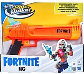 Pistola de Agua Nerf Fortnite HC en color naranja con chorro poderoso