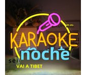 Karaoke Night Neon Signs LED Neon Light Sign Light Up Neon Signs for Wall Decor Karaoke Live On Air Bar Open Music Bar Studio