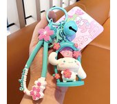 New Sanrio Kuromi Car Key Chain Female Exquisite Schoolbag Pendant My Melody Key Chain With Bell Female Birthday Christmas Gift