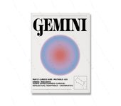 Scorpio Zodiac Aura Gradient Wall Art Astrology Poster Star Sign Print Modern Retro Canvas Painting Living Bed Room Home Decor