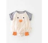 Summer Baby Bodysuit Short Sleeve Boys One Piece Waffle Infant Girls Clothes