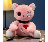 25cm Mood Cat Plush Toy Tuffed Dark Series Gothic Lolita Stuffed Animal Plush Cat Plushie Birthday Gift Toys for Kids Room Decor