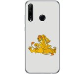 Tumundosmartphone Funda Gel Tpu para Huawei Honor 20 Lite diseño Leones Dibujos