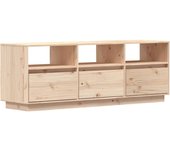 vidaXL Mueble de TV de madera maciza de pino 140x37x50 cm, Mueble de Salon, Mueble TV, Mueble TV salon, Mesa de TV, Mueble tele