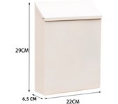 Wall Mounted Mailbox Modern Drop Box Newspaper Holder Box Decorative Letter Box Outdoor Porch Home Office Bathroom